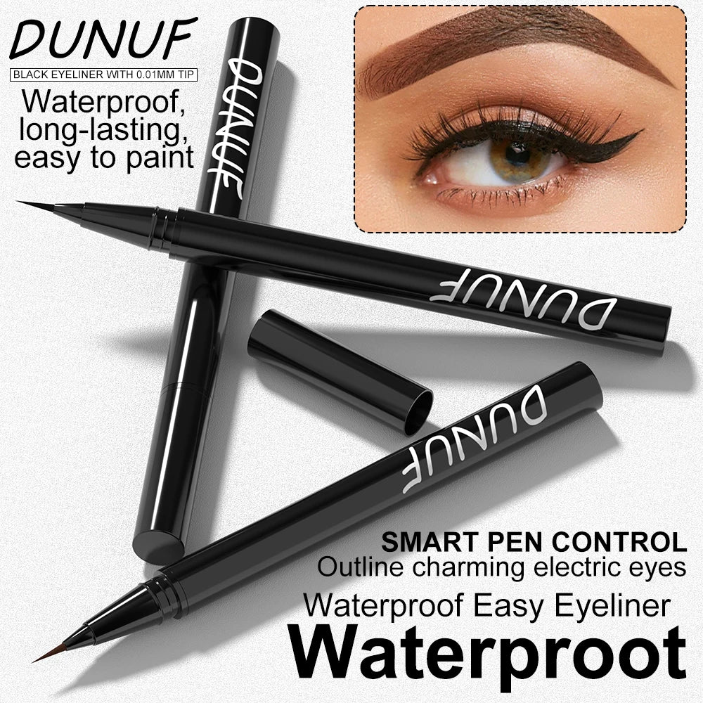 Black Liquid Eyeliner Brown Make Up Eye Liner Pencil 0.01mm Ultra Fine Quick Dry Long Lasting Waterproof Eyeliner Eyes Makeup